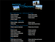 Tablet Screenshot of photos-of-provence.com